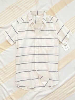 NWT☀️Saturdays Surf NYC 🏄 Short Sleeve Button Down Shirt